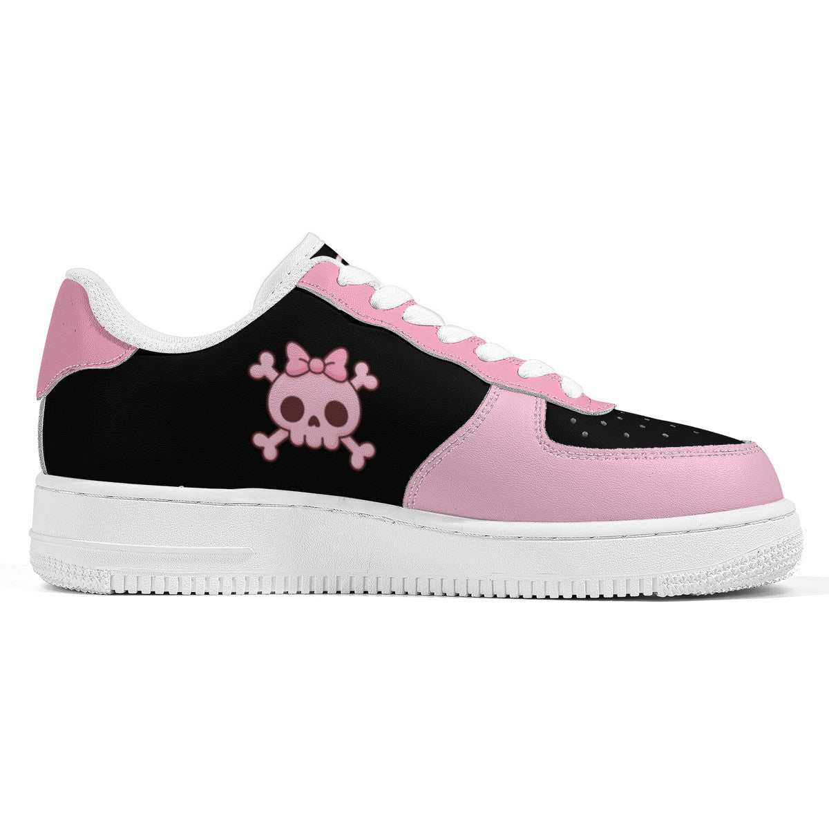 Pink Skull Low Top Sneakers – Cute Goth Style