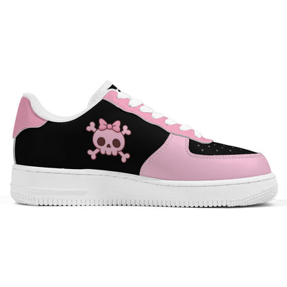 Pink Skull Low Top Sneakers – Cute Goth Style