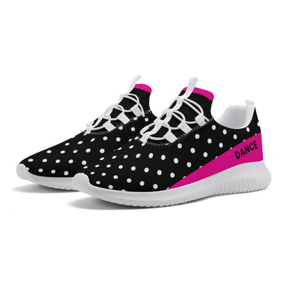 Dance Sneakers - Polka Dots - Black
