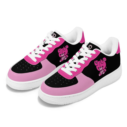 Cute Horned Bear Low Top Sneakers – Kawaii Goth Style