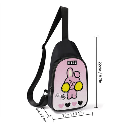 BT21 Cooky Chest Bag - BTS JUNGKOOK Cross Body Bag