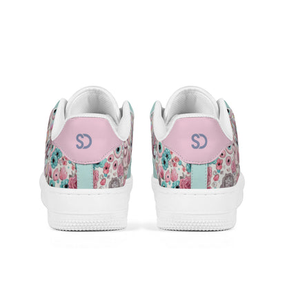 Bunny & Eyeballs Low Top Sneakers – Pastel Kawaii Goth Style
