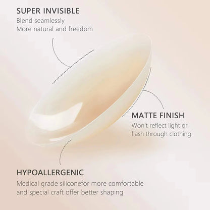 Naadloze Tepel Cover Zelfklevende Siliconen Borst Pasties Vrouwen Kleverige Onzichtbare Stick-on Bh Boob Tape Voor Alle Huidtinten