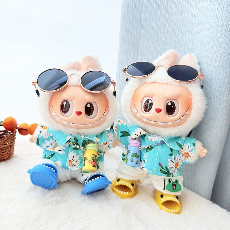 Summer Hawaii outfit For Labubu Doll
