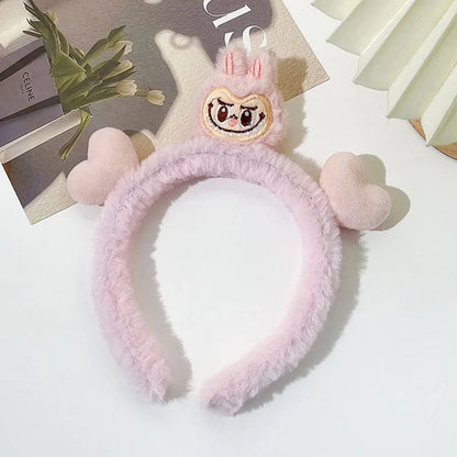 3/6pcs Plush Labubu hair bands