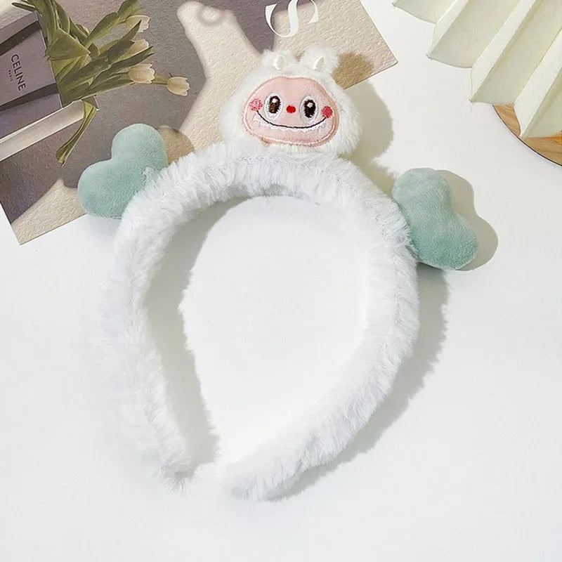 3/6pcs Plush Labubu hair bands