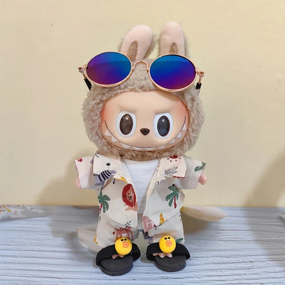 Summer Hawaii outfit For Labubu Doll