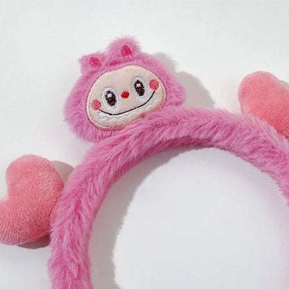 3/6pcs Plush Labubu hair bands
