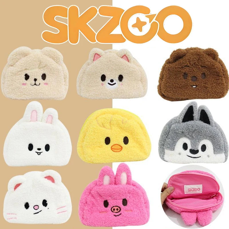 SKZOO Plush Make-up Bag Purse