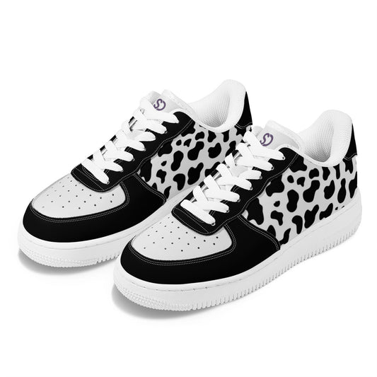 Cow Print Low-Top Sneakers