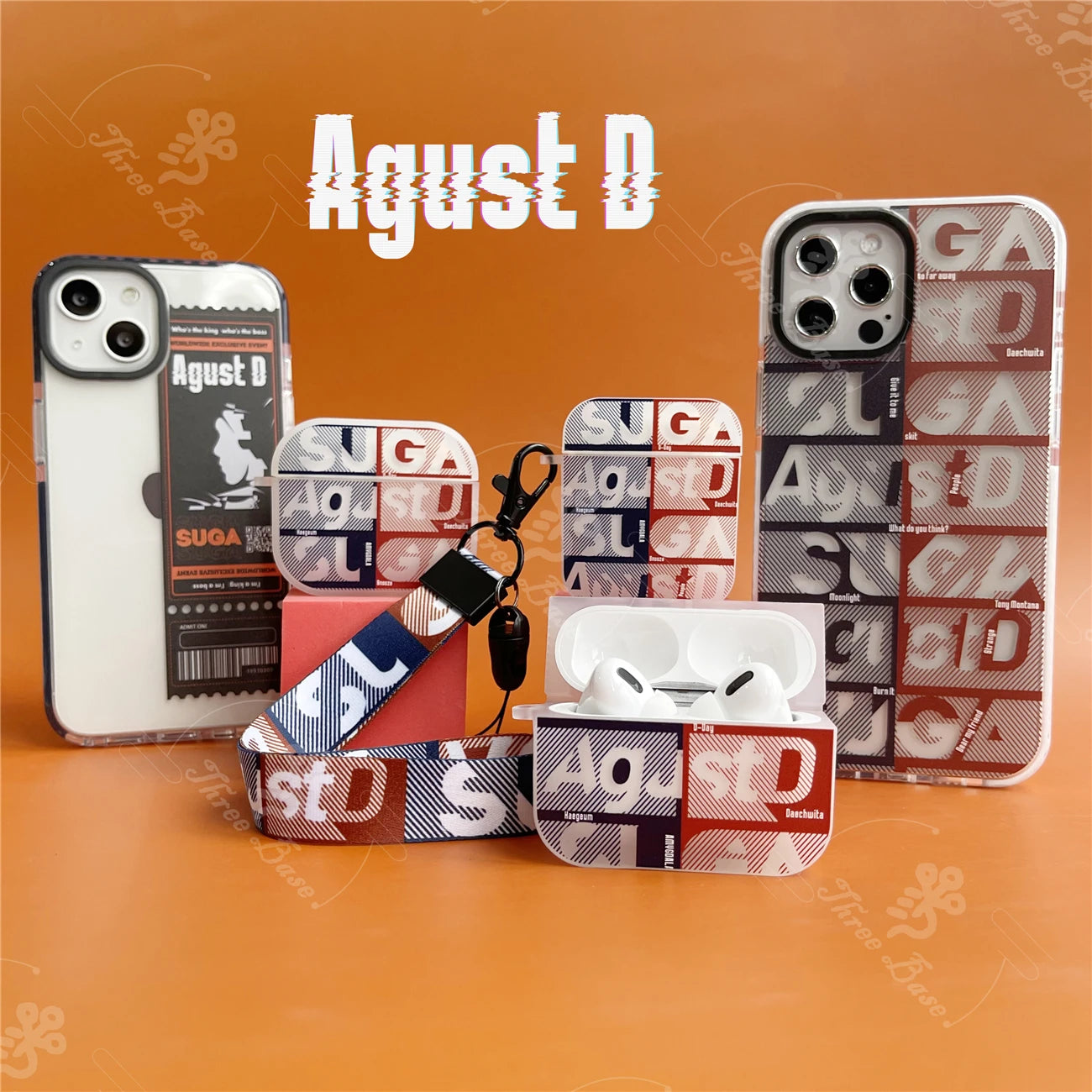 BTS SUGA August D case For AirPods 3 Gen 2 pro2
