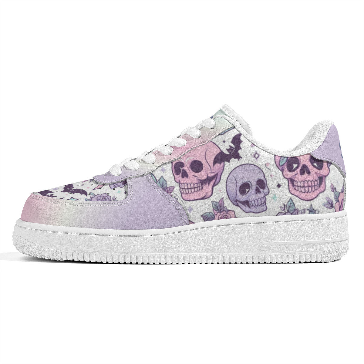 Pastel Skull Low Top Sneakers