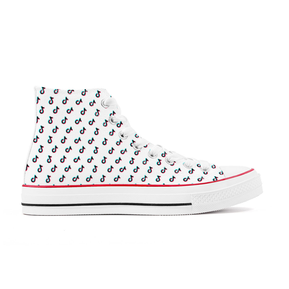 TikTok High Top Canvas Shoes - White TikTok sneakers - SD-style-shop