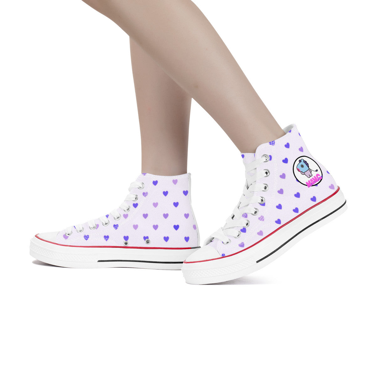 BT21 Mang High Top Canvas Sneakers