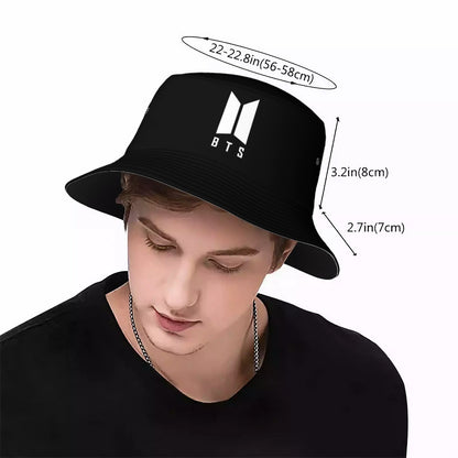 BTS logo Bucket Hat Black
