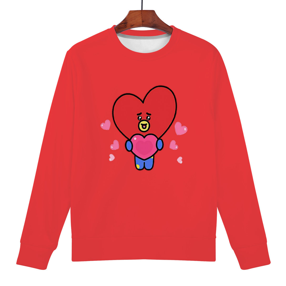 Red Tata Sweatshirt | BTS BT21 Merchandise