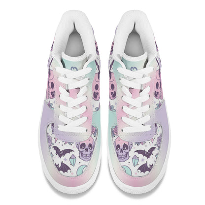 Pastel Skull Low Top Sneakers