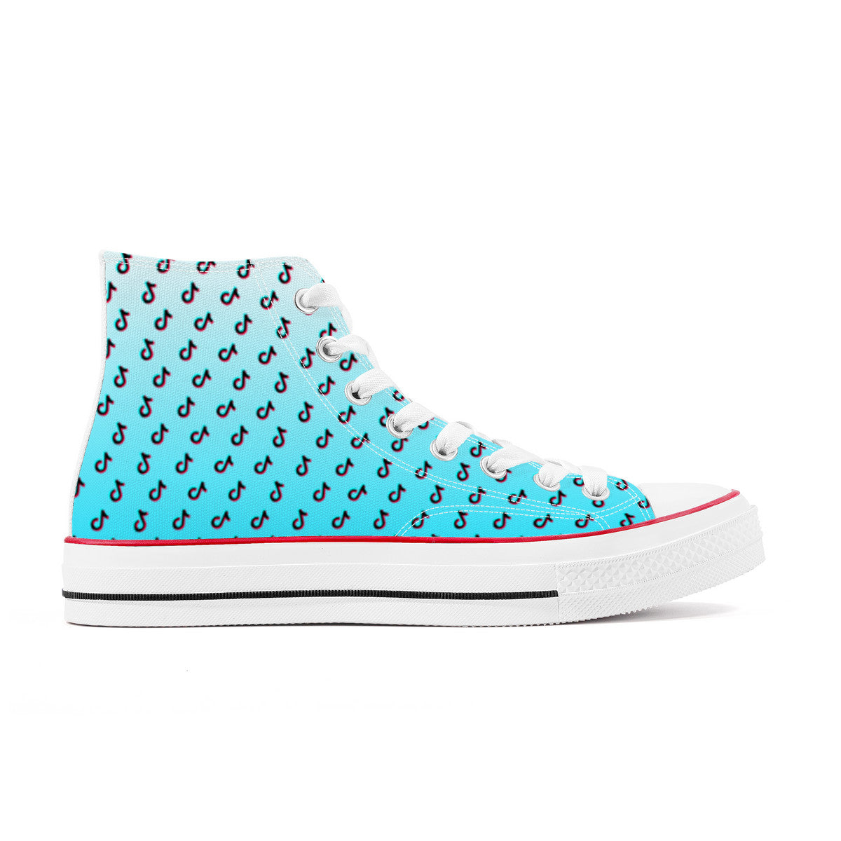 TikTok High Top Canvas Shoes - Blue TikTok sneakers - SD-style-shop