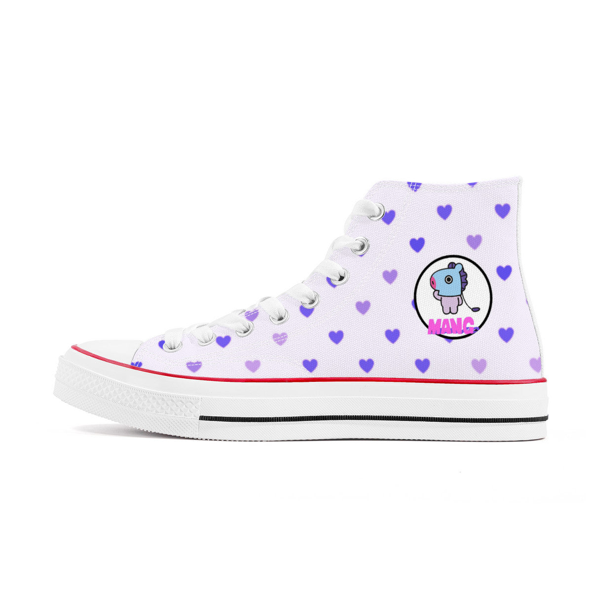 BT21 Mang High Top Canvas Sneakers