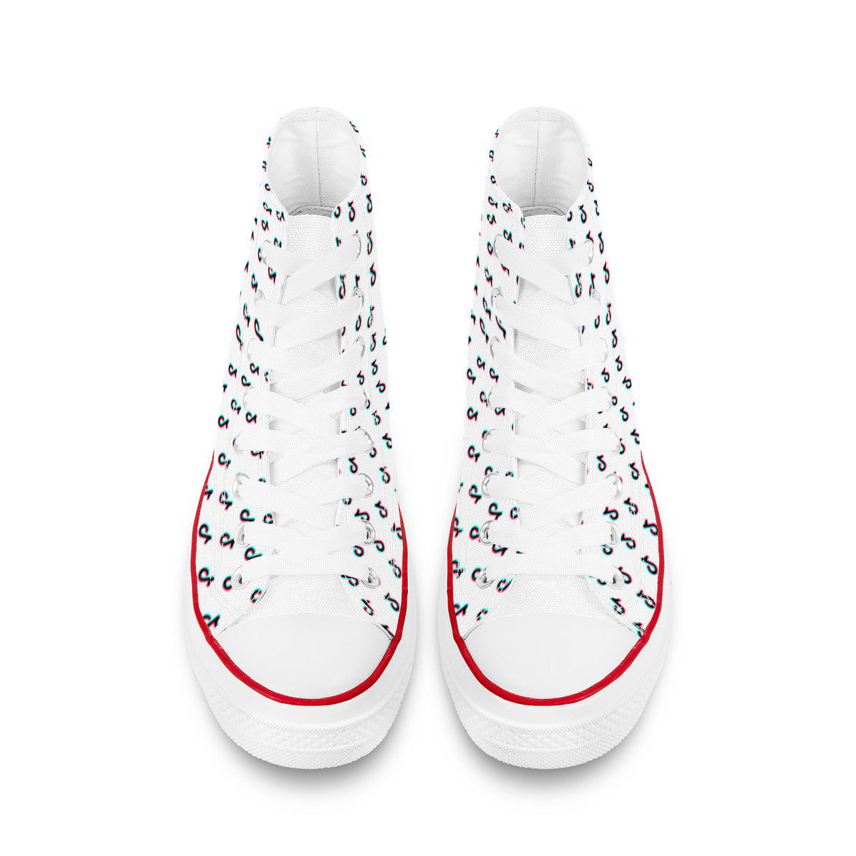 TikTok High Top Canvas Shoes - White TikTok sneakers - SD-style-shop