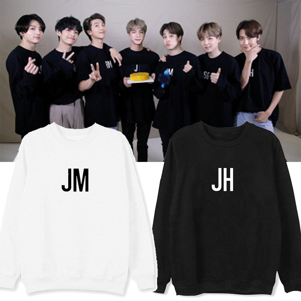 BTS 7th anniversary Sweatshirt Jin Crewneck Sweatshirt with letter