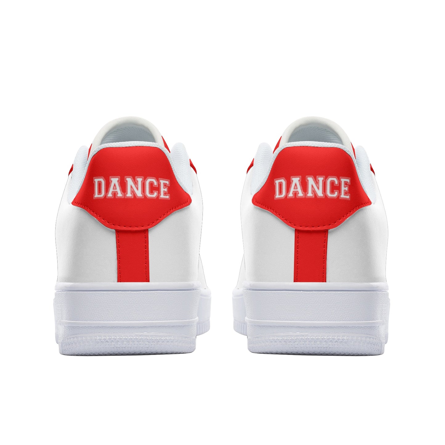 Red Dance Sneakers for Women & Men – Stylish Hip Hop Dancing Shoes – Dance Shoes – Sneakers for Dancing – Dance Print