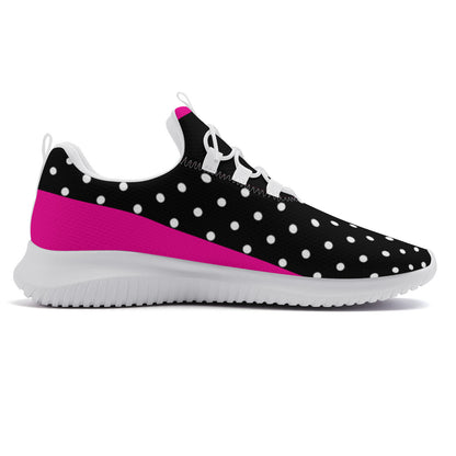Dance Sneakers - Polka Dots - Black