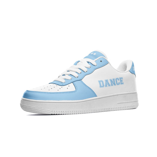 Light Blue Dance Sneakers for Women & Men – Stylish Hip Hop Dancing Shoes – Dance Shoes – Sneakers for Dancing – Dance Print