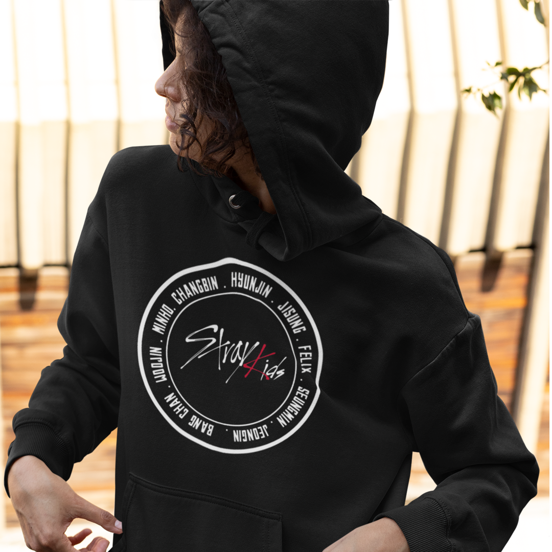 Stray Kids Hoodie Round Logo