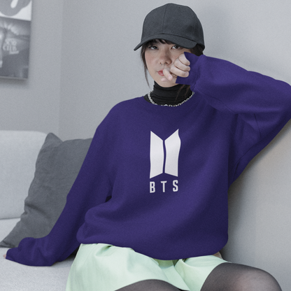 BTS Logo Crewneck Pullover Sweatshirt