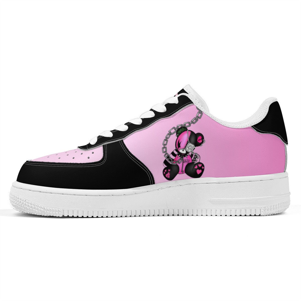 Chained Bear Low Top Sneakers – Kawaii Goth Street Style