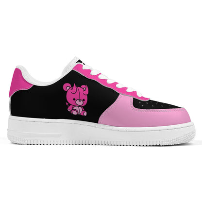 Cute Horned Bear Low Top Sneakers – Kawaii Goth Style