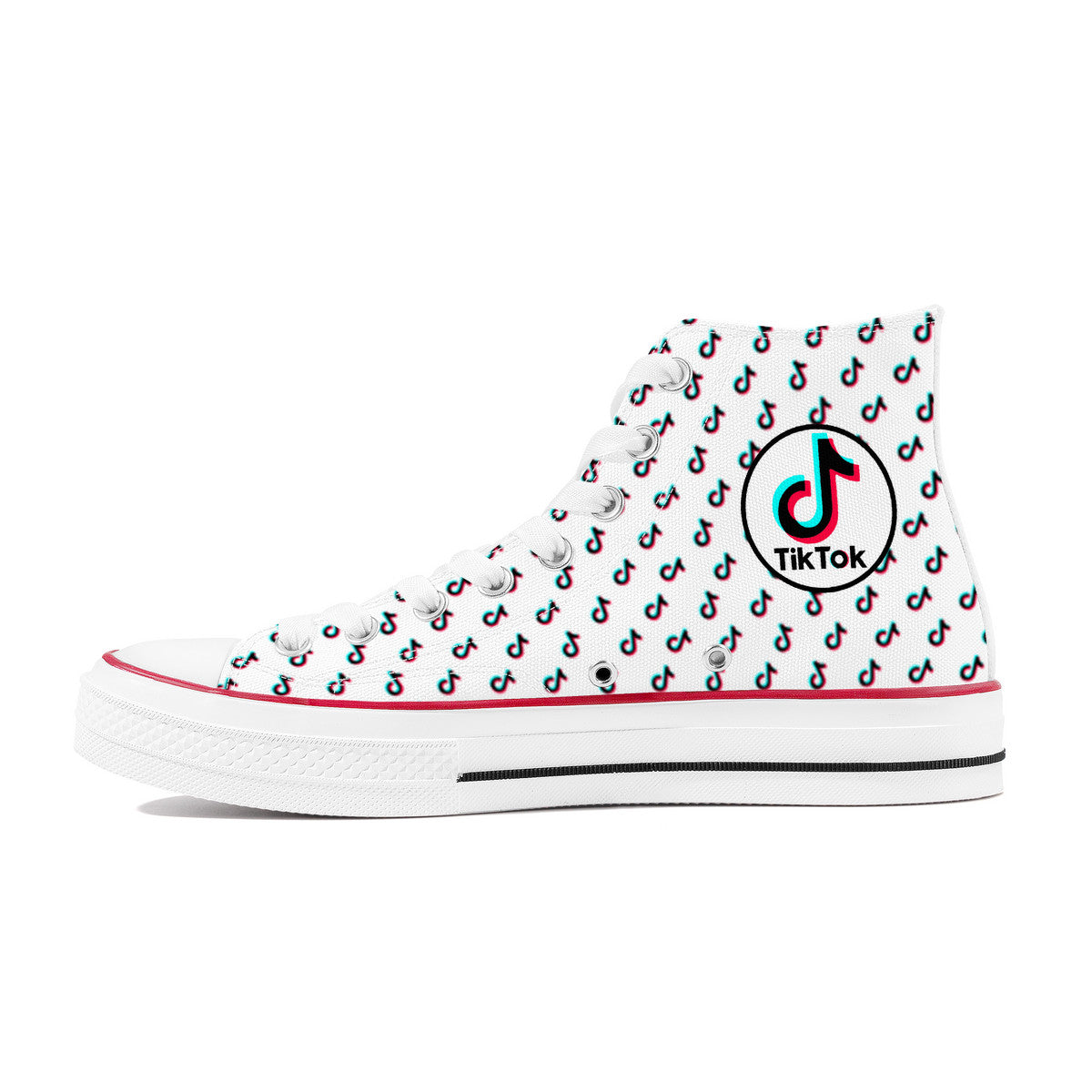 TikTok High Top Canvas Shoes - White TikTok sneakers - SD-style-shop