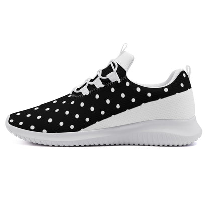 Fitness Sneakers - Polka Dot Black