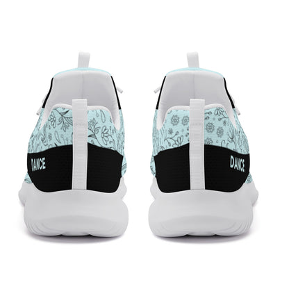 Dance Sneakers - Floral Blue dance shoes