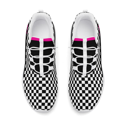 Dance sneakers- Checkered -Black and White