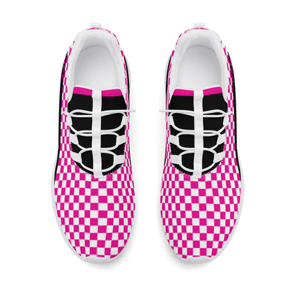 Dance Sneakers - Checkered Pink Dance Shoes