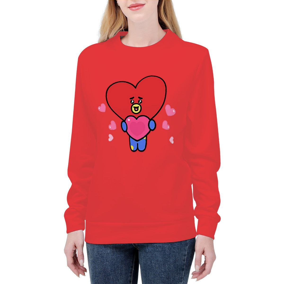 Red Tata Sweatshirt | BTS BT21 Merchandise