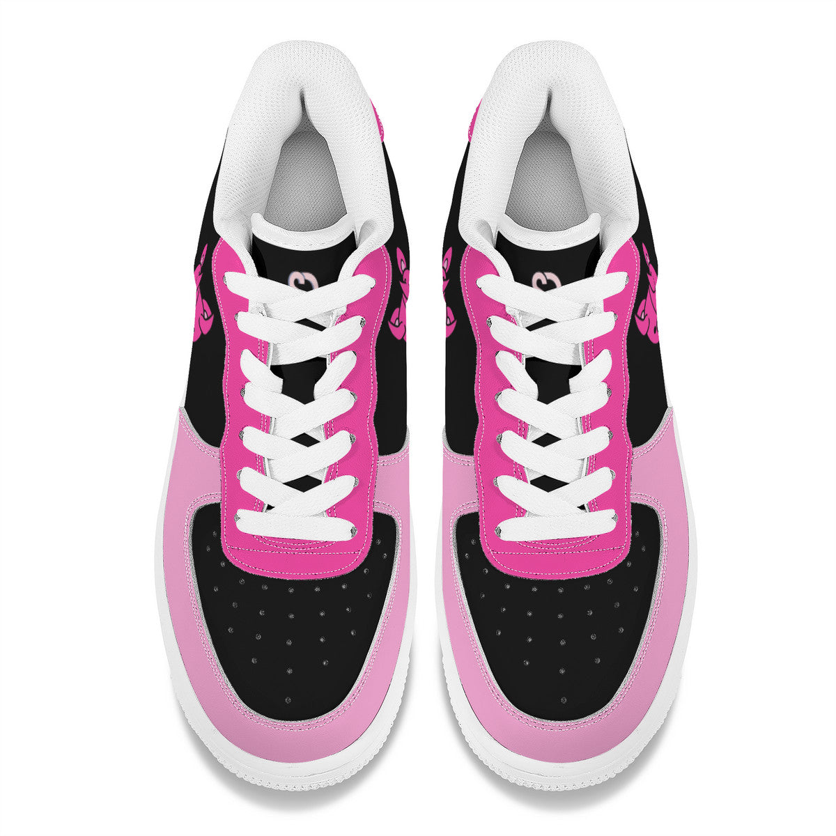 Cute Horned Bear Low Top Sneakers – Kawaii Goth Style