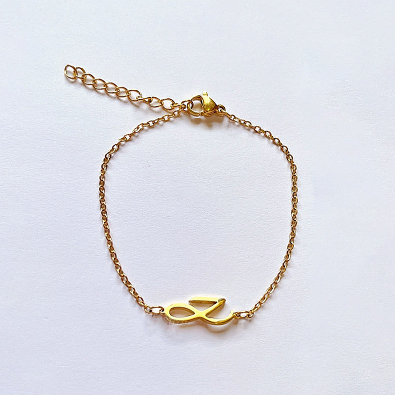 BTS JungKook Golden Logo Necklace or Bracelet