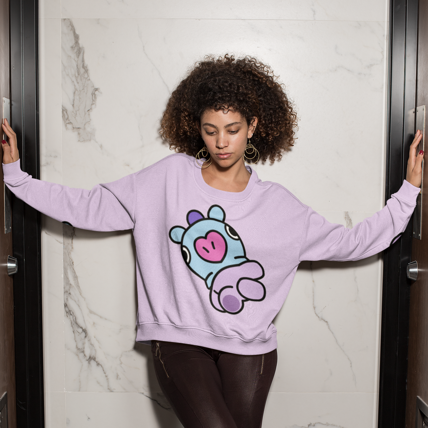 Purple Mang Sweatshirt | BTS BT21 Merchandise