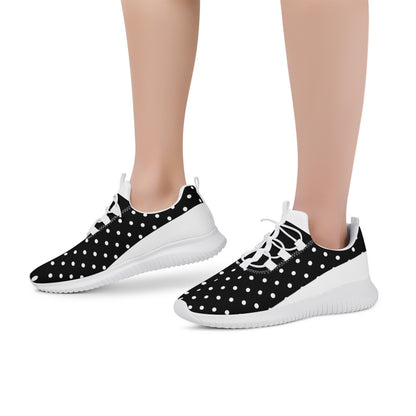 Fitness Sneakers - Polka Dot Black