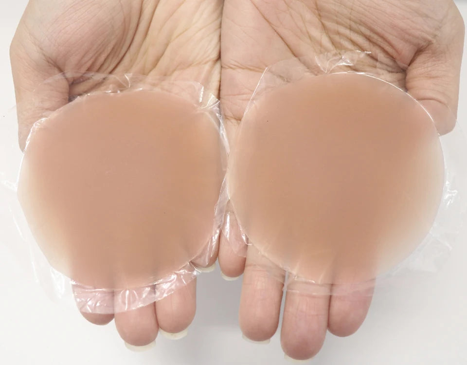 Naadloze Tepel Cover Zelfklevende Siliconen Borst Pasties Vrouwen Kleverige Onzichtbare Stick-on Bh Boob Tape Voor Alle Huidtinten