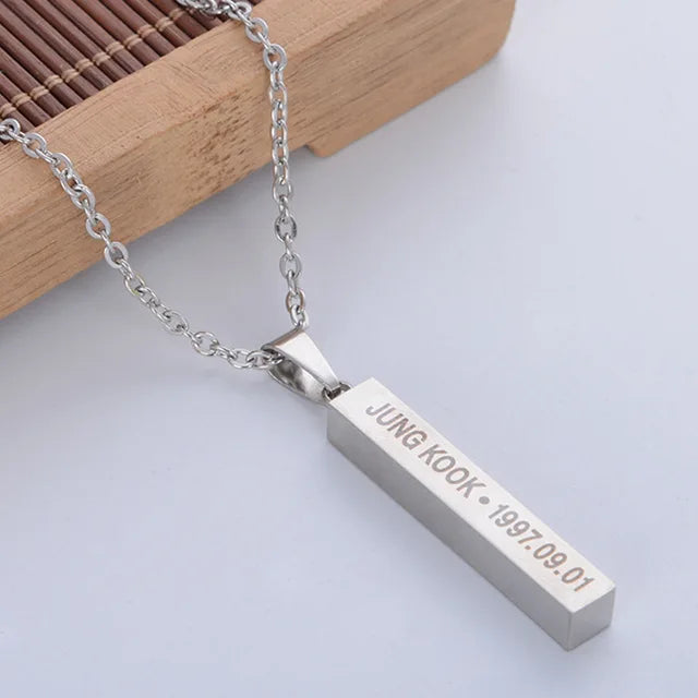 BTS Name Necklace