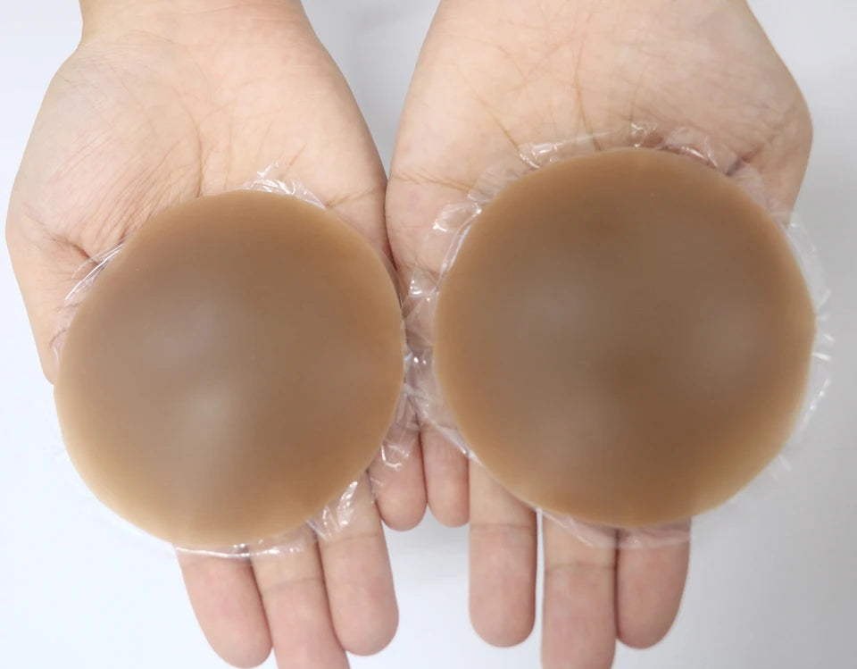 Naadloze Tepel Cover Zelfklevende Siliconen Borst Pasties Vrouwen Kleverige Onzichtbare Stick-on Bh Boob Tape Voor Alle Huidtinten