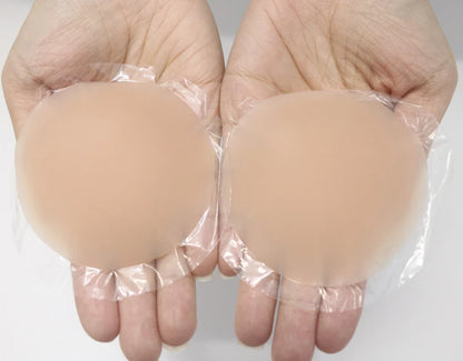 Naadloze Tepel Cover Zelfklevende Siliconen Borst Pasties Vrouwen Kleverige Onzichtbare Stick-on Bh Boob Tape Voor Alle Huidtinten