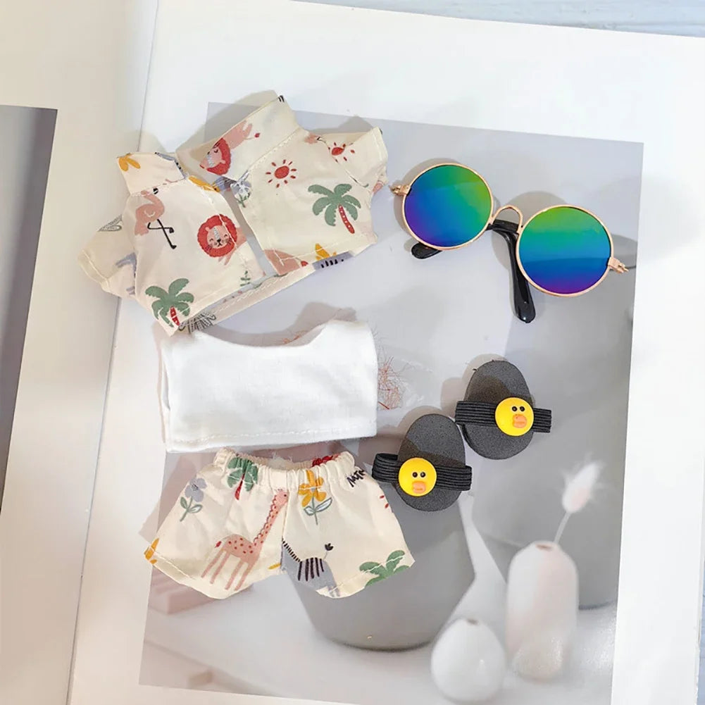 Summer Hawaii outfit For Labubu Doll