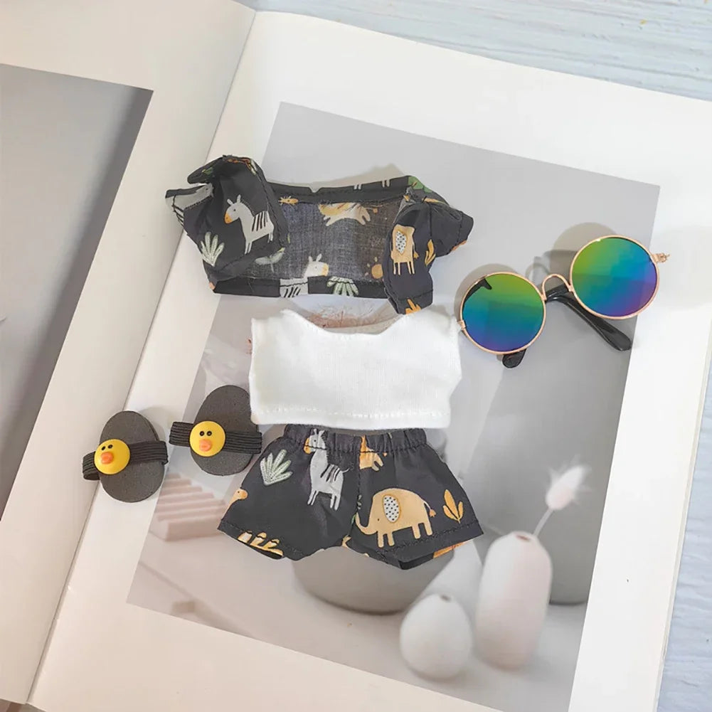 Summer Hawaii outfit For Labubu Doll