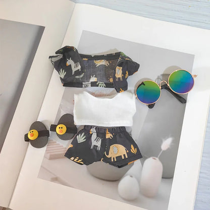 Summer Hawaii outfit For Labubu Doll