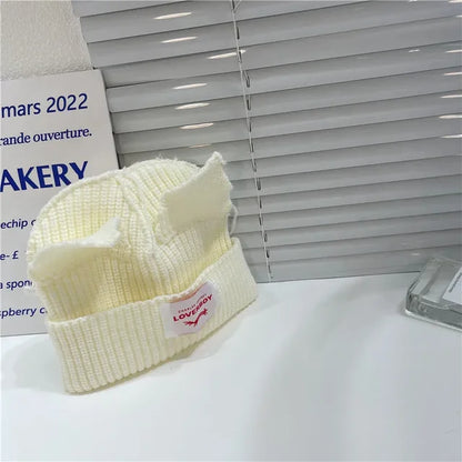 Stray Kids HyunJin Solid Color Knitted Hat